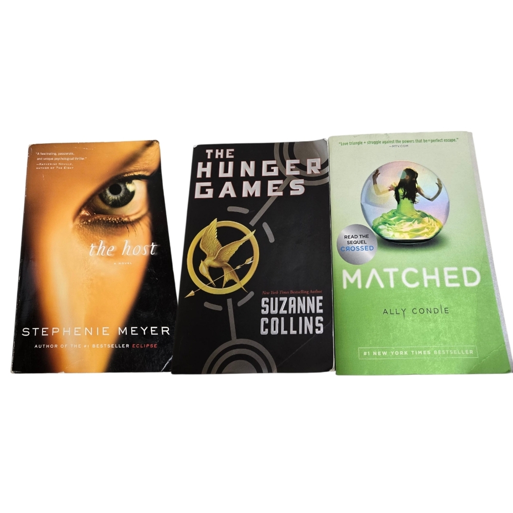 The Hunger Games The Host and Matched young adult paperback book lot